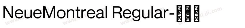 NeueMontreal Regular字体转换